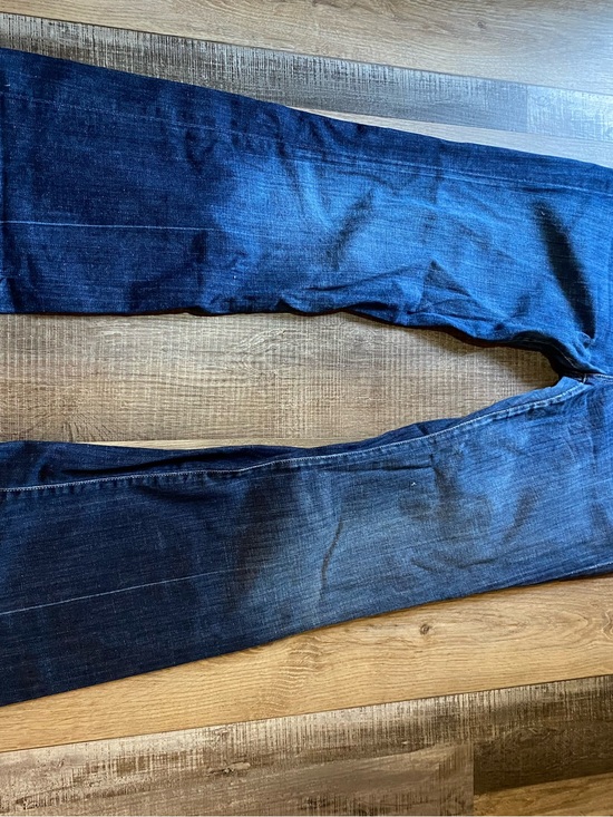 7 For All Mankind Denim - 7 For All Mankind Women's Dark Blue Wide Leg Jeans
